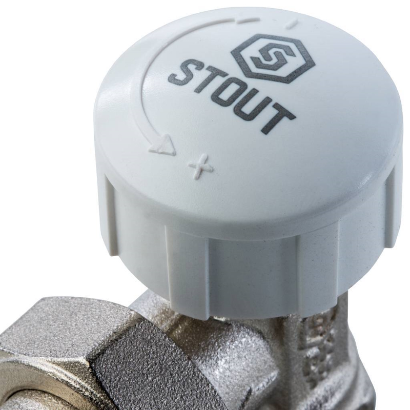 Термостатический клапан Stout SVT 0002 000015 (1/2", угловой) во Владимире