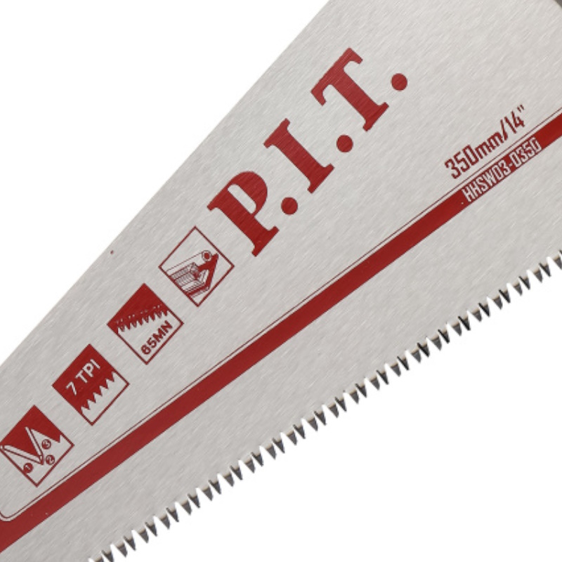 Ножовка по дереву P.I.T. CONTROL HHSW03-0350, 350 мм, 7 TPI, трёхгранная заточка, сталь 65Mn