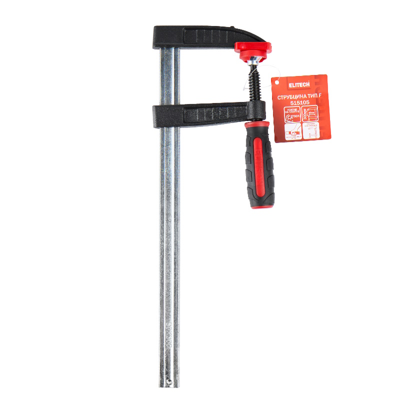 Струбцина Elitech 515105 207238, тип F, 80X300, усилие 2700H  в Туле