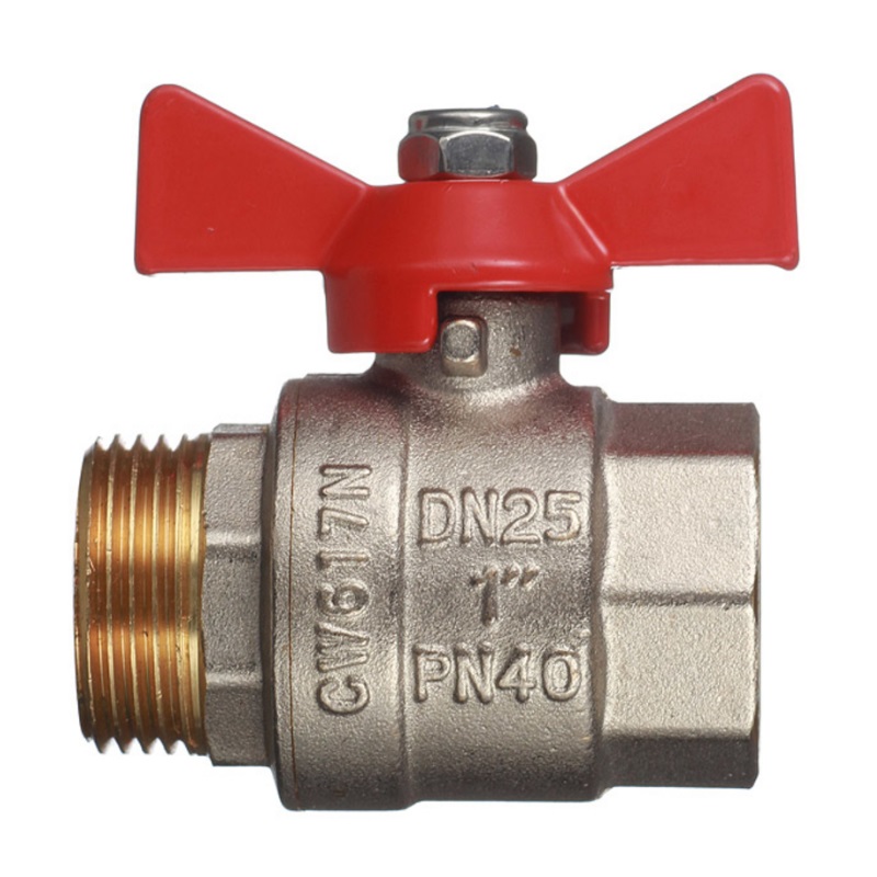 Кран шаровой Valtec BASE ВР-НР 1" с бабочкой VT.218.N.06