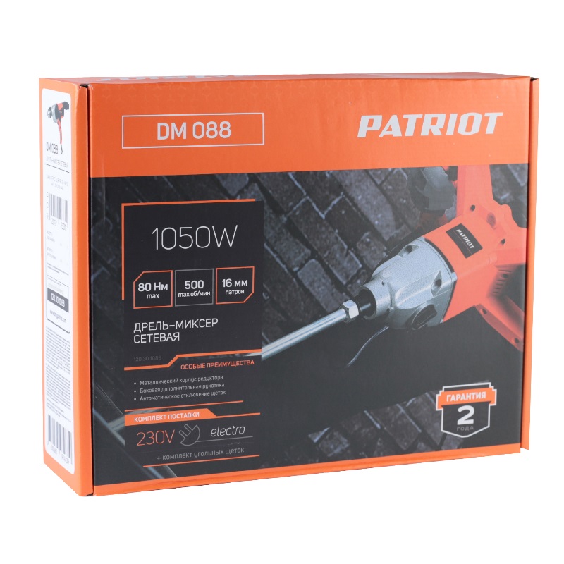 Дрель-миксер электрическая Patriot DM 088 120301088 в Туле