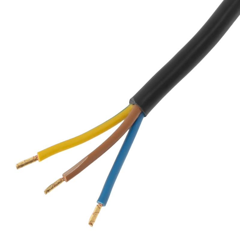 Шнур сетевой Denzel Energy Series 37675, ПВС, 3 м, 3х1,5 мм, с неразборной вилкой, черный в Александрове