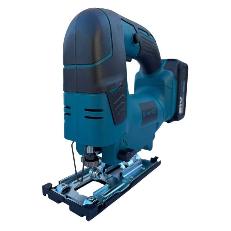 Бесщеточный аккумуляторный лобзик Gruwatt DYS04, 21v (под Makita LXT) 4Ah аккумулятор, 2 шт