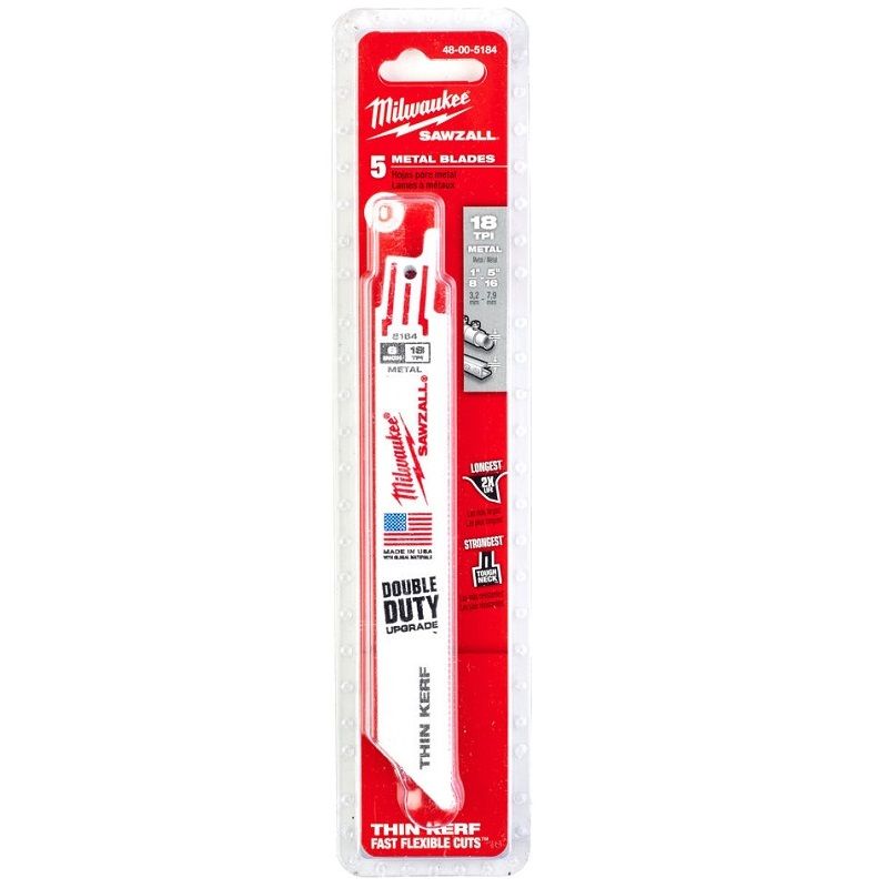 Полотно для сабельной пилы Metal Milwaukee 48005184, 150х1.4, 5 шт. в Туле