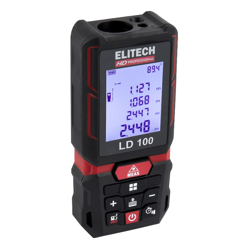 Лазерный дальномер Elitech HD LD 100 204771, 0.05–100 м, угломер, точность-2 мм/м в Угличе