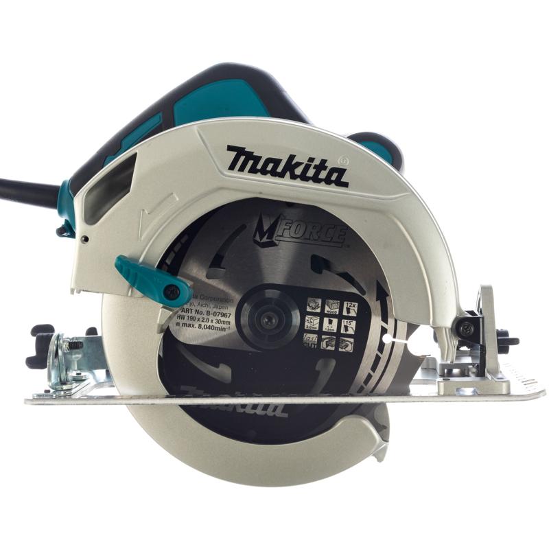 Циркулярная пила по дереву Makita HS 7601X1 187286 (электрическая, диаметр диска 190 мм, частота 5200) в Иваново