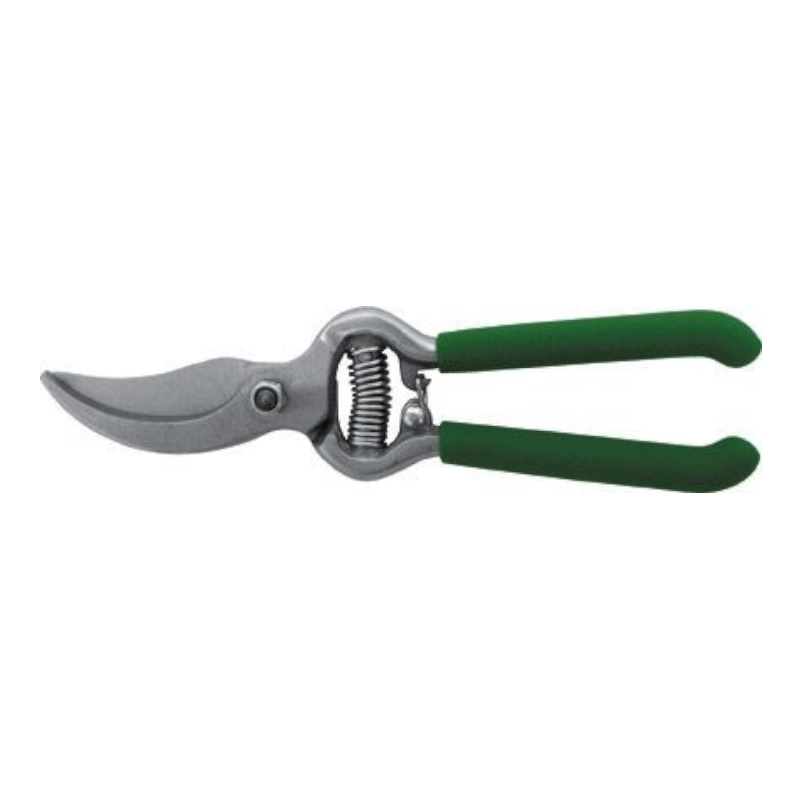 Секатор Fit 77085 режущие кромки внахлест усиленная пружина цельнокованый ПВХ ручки 200 мм 950₽