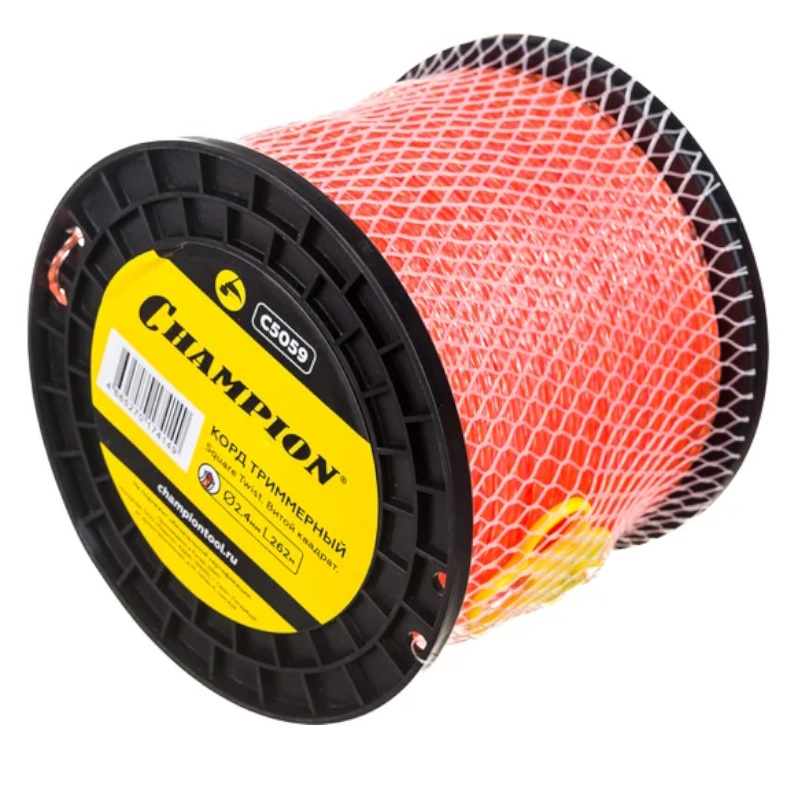 Корд триммерный Champion Square Twist DUO C5059, 2.4мм*262м, витой квадрат