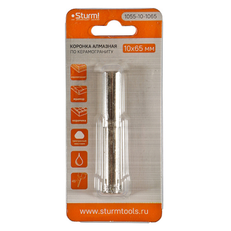 Коронки алмазные Sturm 1055-10-1065  во Владимире