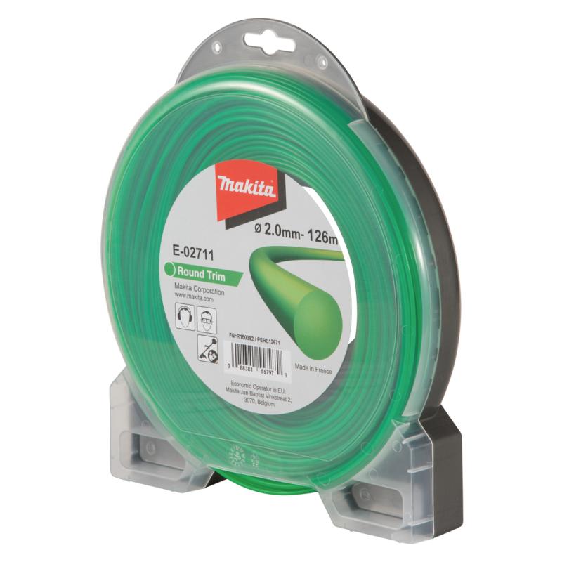 Триммерная леска Makita E-02711, круглая, 2 мм х 126 м в Кинешме