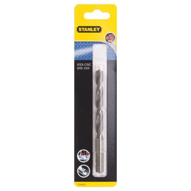 Сверло по металлу Stanley CROWN STA50724-QZ, HSS-CNC, 10x133x87 мм