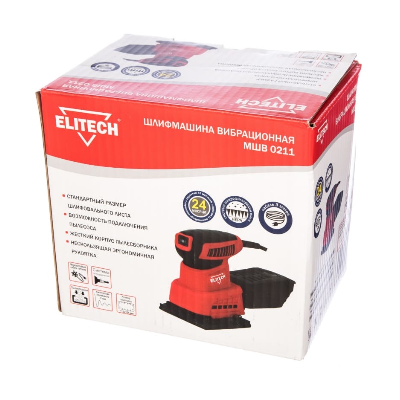 Вибрационная шлифмашина Elitech МШВ 0211 183184 в Кинешме