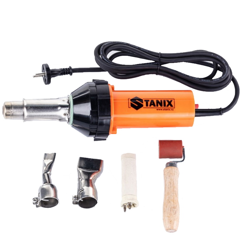 Сварочный фен Stanix 1600D комплект для сварки внахлёст в Иваново