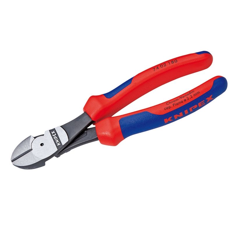 Кусачки боковые особой мощности KNIPEX, черненые, 180 mm, KN-7402180 в Твери