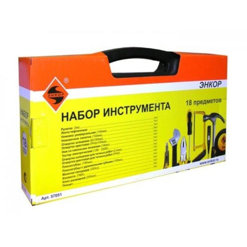 Набор инструмента Энкор 57051, 18 предметов во Владимире