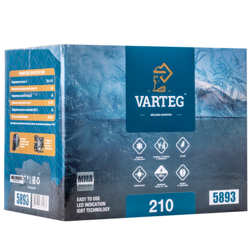 Сварочный аппарат Varteg 210 5893