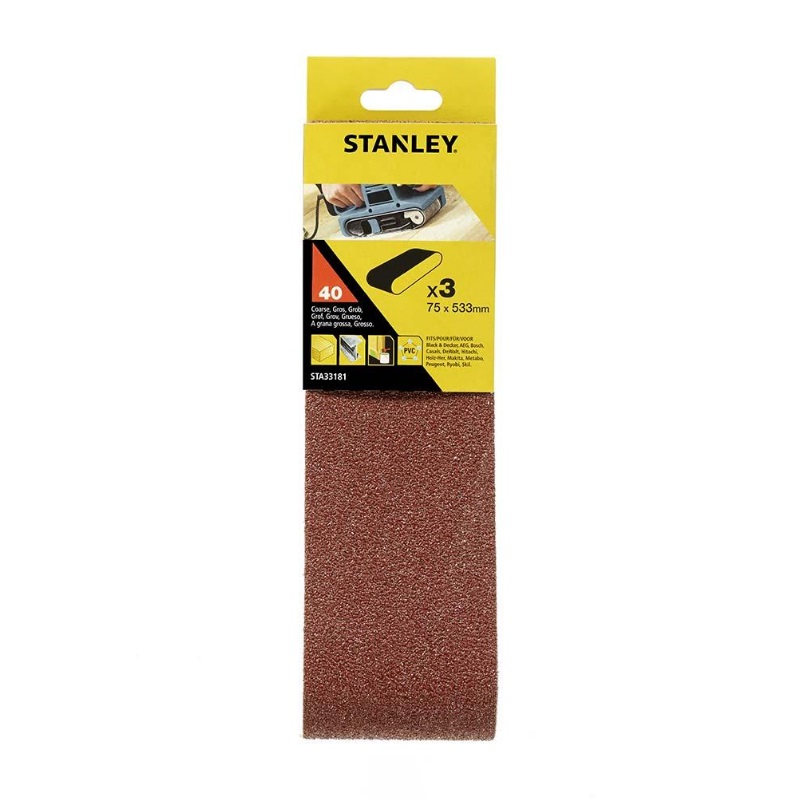 Шлифовальная лента Stanley STA33181-XJ (75x533 мм, 40G, 3 шт.) в Муроме