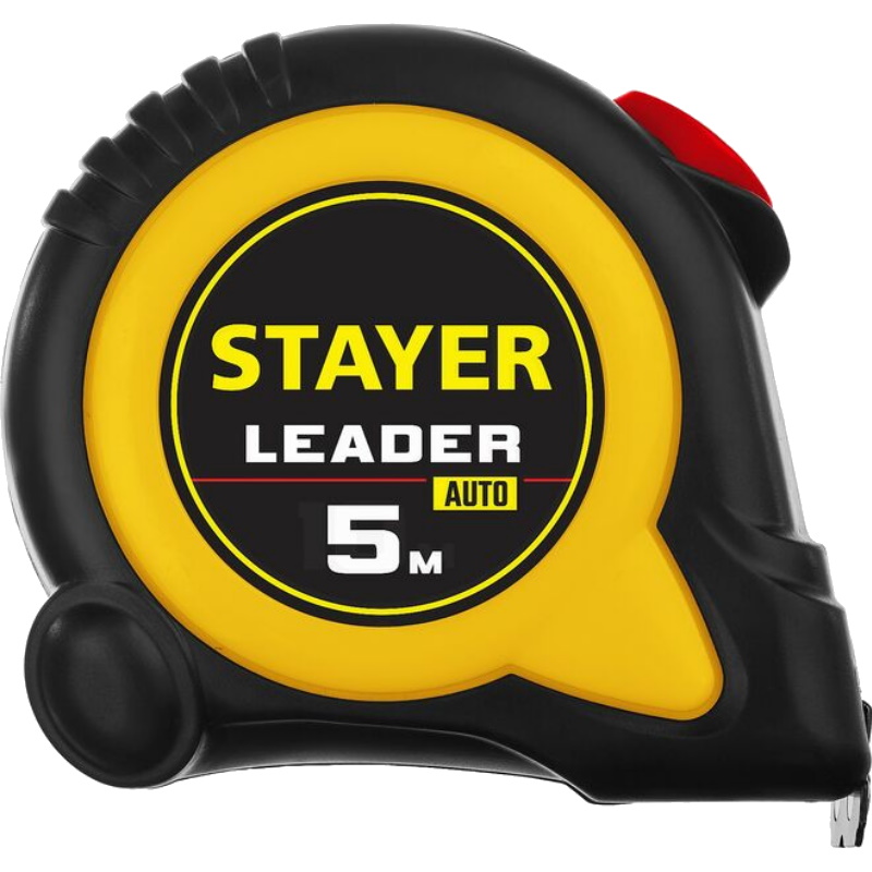 Рулетка Stayer LEADER 3402-05-19_z02, автостоп, обрезиненный корпус, 5мх19мм в Иваново