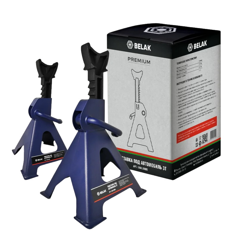 Подставка опорная под автомобиль BELAK PREMIUM BAK39005 3 т комплект из 2х штук 2258₽