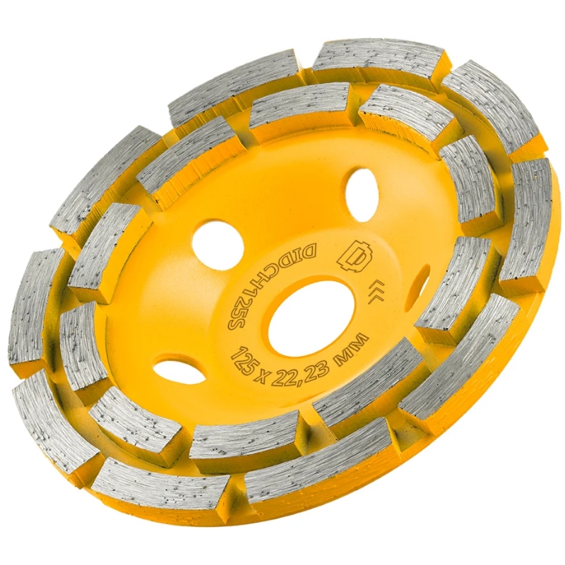 Чашка алмазная сегментная по бетону Diamond Industrial segmented concrete DIDCH125S, 125*6*22,23