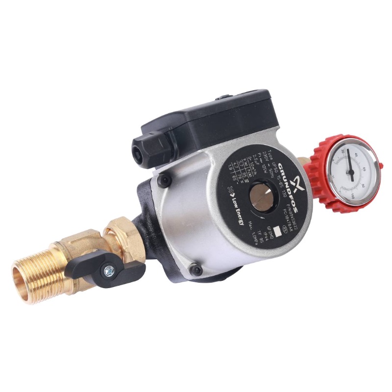 Насосная группа с прямым контуром 3/4" Stout SDG-0001-002002 с насосом Grundfos UPSO 15-65 130 в теплоизоляции
