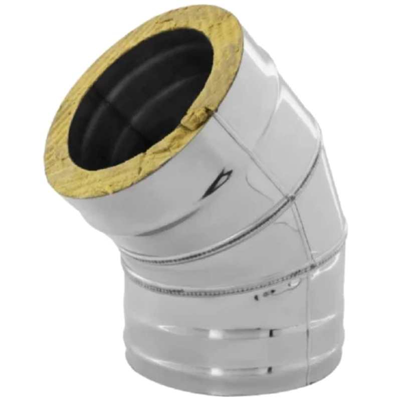 Сэндвич-колено Ferrum f4103, 135 гр, 430/0.5мм+нерж, ф115х200  в Муроме