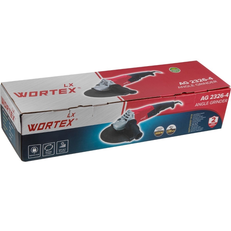 Угловая шлифмашина (болгарка) Wortex LX AG 2326-4 1333549, 230 мм, 2000 Вт в Переславле
