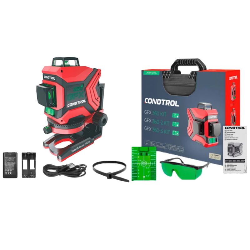 Нивелир лазерный Condtrol GFX 360-2 Kit 1-2-403 в Вологде