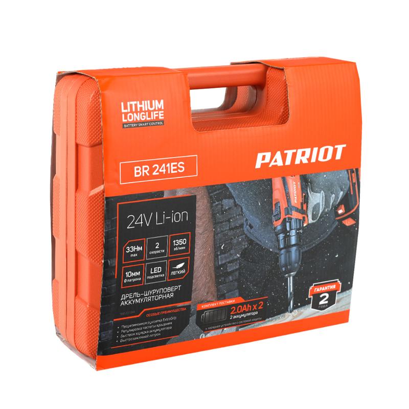 Аккумуляторная дрель-шуруповерт Patriot BR 241ES 180201241 в Муроме