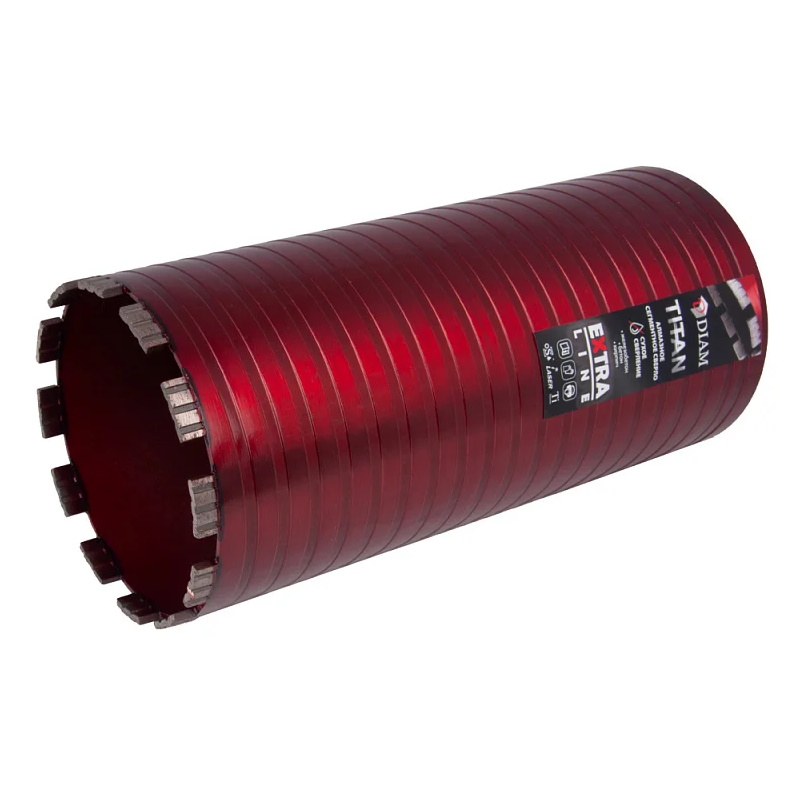 Сверло алмазное сегментное сухое Diam Extra Line Titan 313033, 62x450х4x1,1/4UNC (арм. бетон) в Вологде
