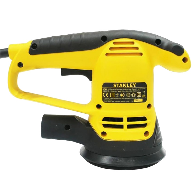 Эксцентриковая шлифмашина Stanley SRS480 (электрическая, диаметр абразивного круга 125 мм, вес 2,47 кг, мешок) 