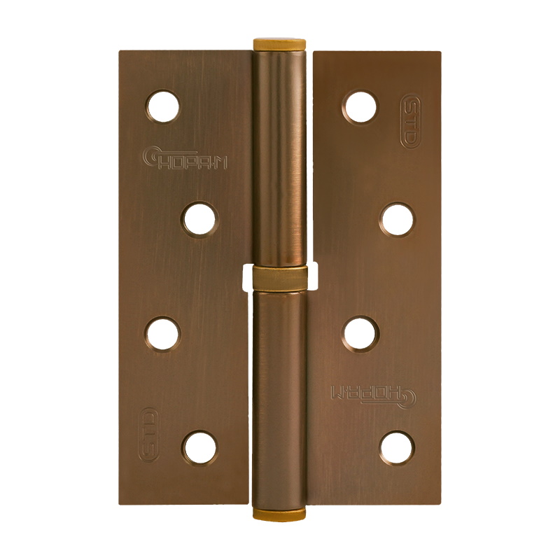 Петля дверная разъемная Нора-М 750-4" STD 18700, 100*70*2,5 мм, матовый кофе, левая в Туле