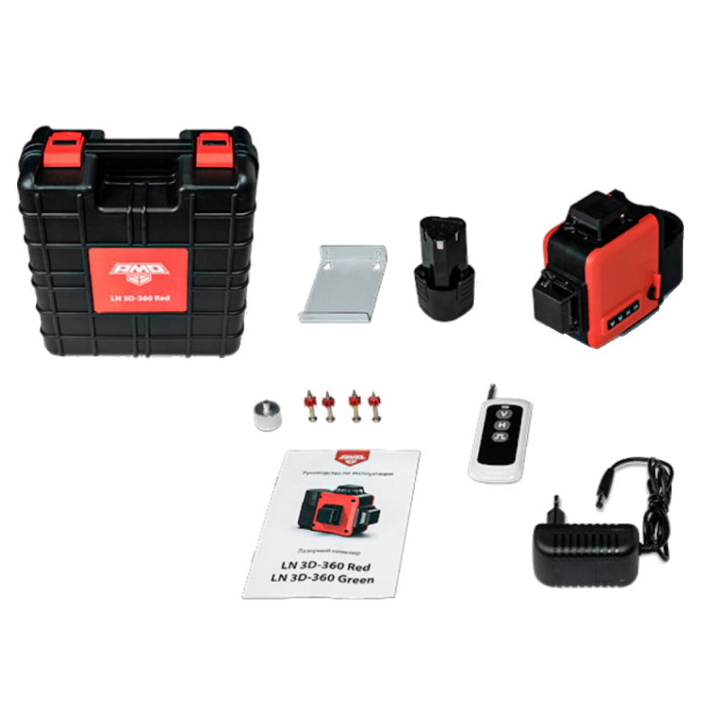 Лазерный нивелир Amo LN 3D-360 Red 750165