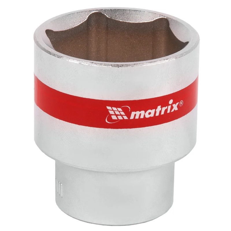 Головка торцевая Matrix 13130, 30 мм, 6-гранная, CrV, под квадрат 1/2", хромированная