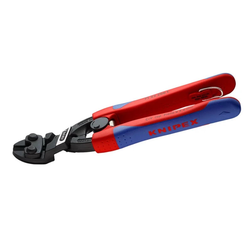 Болторез компактный Knipex CoBolt KN-7122200T пружина голова 20 200 мм 2-компонентные ручки проушина для страховки 13396₽