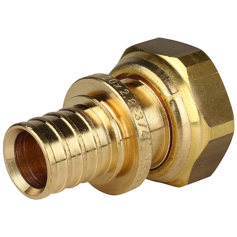 Переходник с накидной гайкой Stout SFA-0019-002034, 20xG, 3/4",  для труб из сшитого полиэтилена аксиальный в Иваново