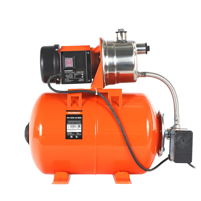 Насосная станция Patriot PW 1200-24 INOX 315302620 бак 24 л, 1200 Вт, 3800 л/час в Кинешме