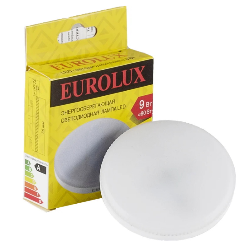Лампа светодиодная Eurolux LL-E-TAB-9W-230-4K-GX53 76/2/75 (таблетка, 9Вт, нейтр., GX53) в Кинешме
