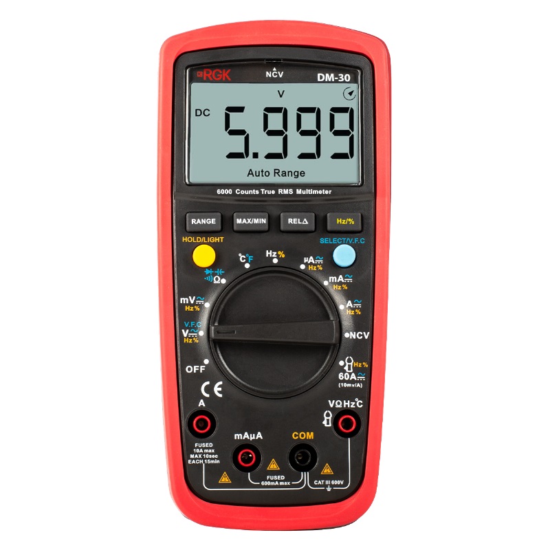 Цифровой мультиметр RGK DM-30 779654, внесен в реестр в Нижнем Новгороде