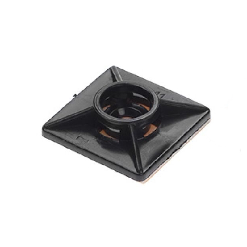 Площадка для хомута-стяжки Starfix SMP2-77220-100, 19х19 мм самоклеящаяся, черная (100 шт в пласт. конт.) в Рыбинске