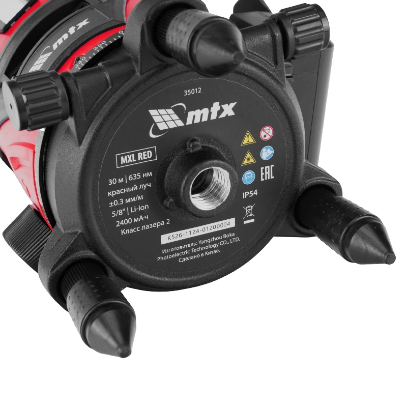Лазерный уровень MTX MXL RED 35012, 30 м, красный луч, акк. Li 2400 mAh, сумка, резьба 5/8" в Муроме