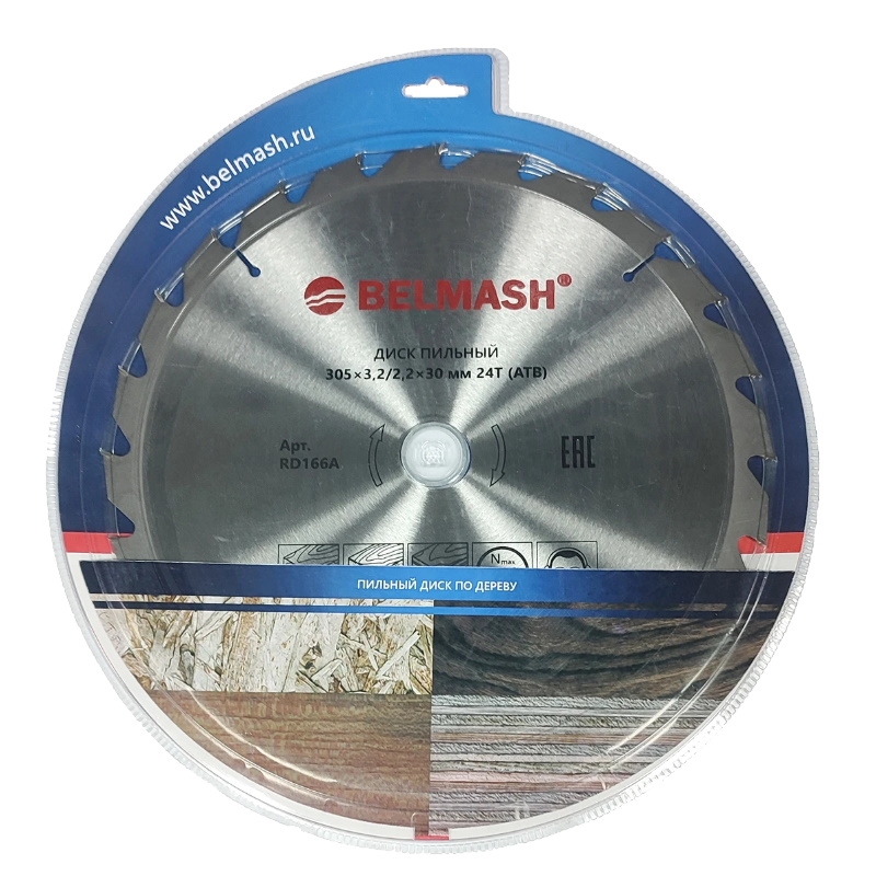 Диск пильный Belmash RD166A, 305x3,2/2,2x30, 24T