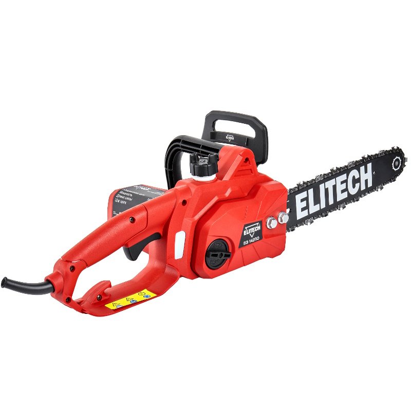 Пила цепная Elitech ДМ ПЭ 142ПО (E1611.022.00) 210673, 1400Вт, шина 30см, шаг 3/8", паз 1.3мм  в Твери