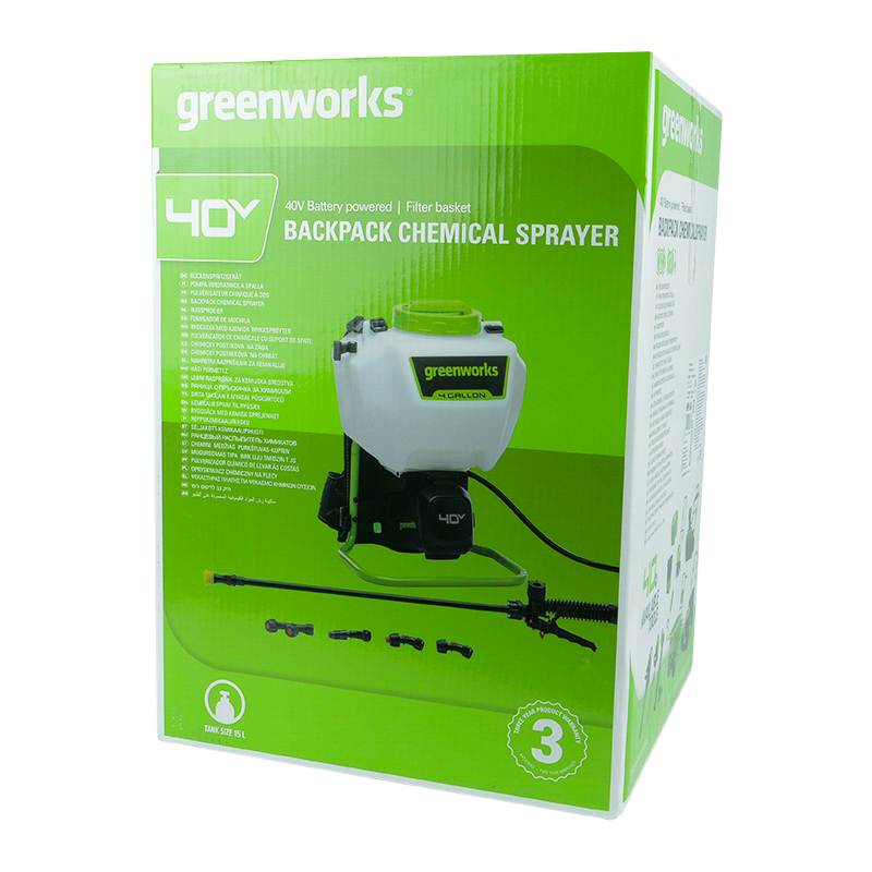 Ранцевый опрыскиватель Greenworks G40BPS 5300007, 40В, без АКБ и ЗУ