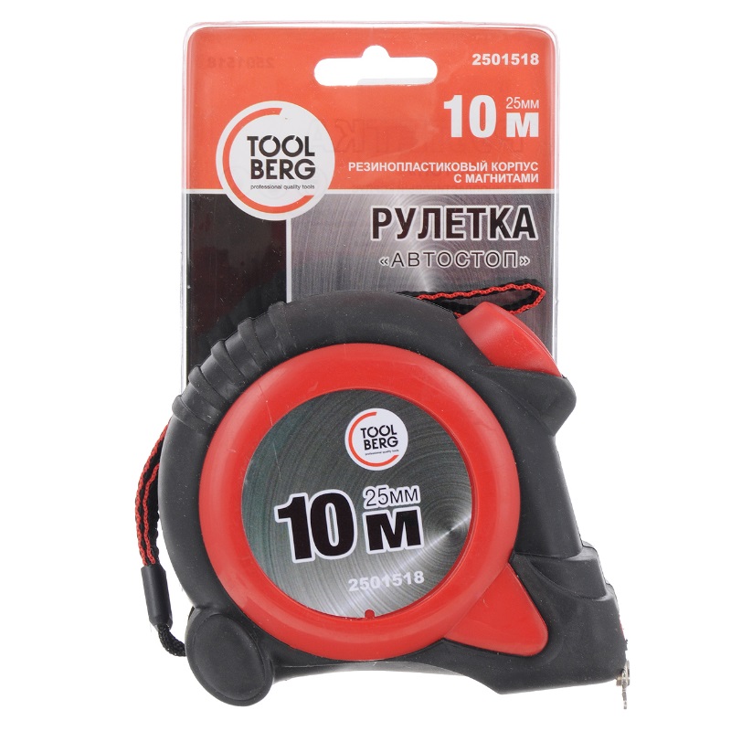Рулетка автостоп Toolberg 2501518 (10 м, 25 мм) в Туле