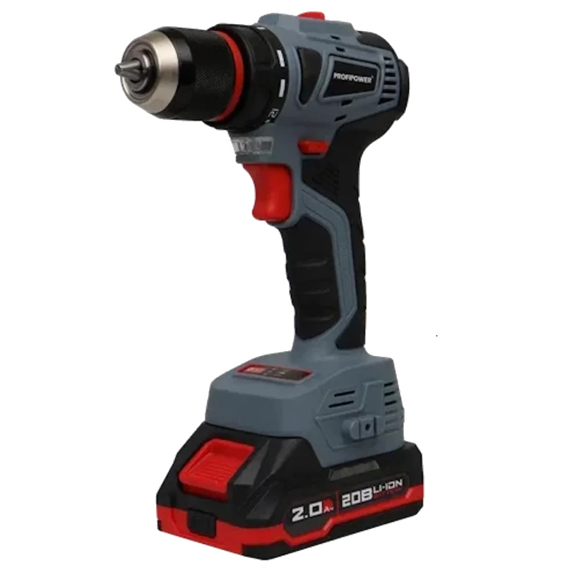 Шуруповерт аккумуляторный ProfiPower MKBL-20B T0056M1 бесщеточный 20 В Li-ion - 2 шт 20В-20Ач 45 нм ЗУ 08-10 мм в кейсе 4113₽