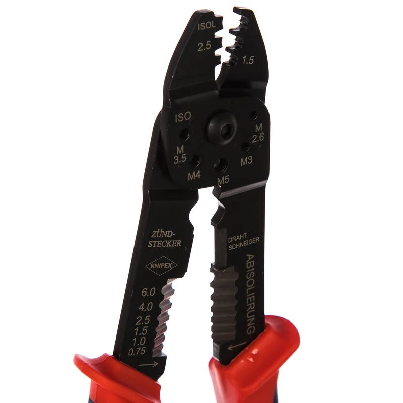 Пресс-клещи для резки и зачистки кабеля Knipex KN-9721215B, 230 мм