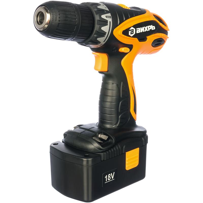 Аккумуляторная дрель-шуруповерт Вихрь ДА-18-2К 72/14/5