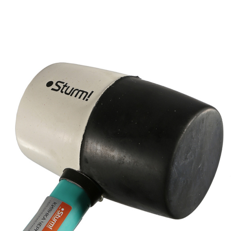 Киянка Sturm 1012-06-FB0900, 900г, черно-белая, резиновый боек, обрезиная рукоятка в Череповце
