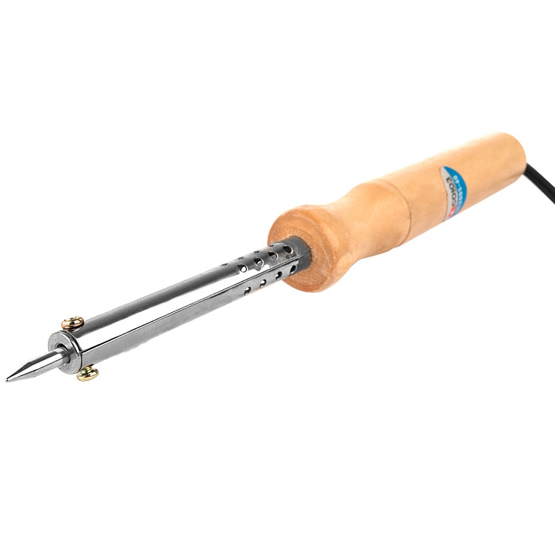 Паяльник электрический Союз ПС2005-60 60 Вт деревянная рукоятка 209₽